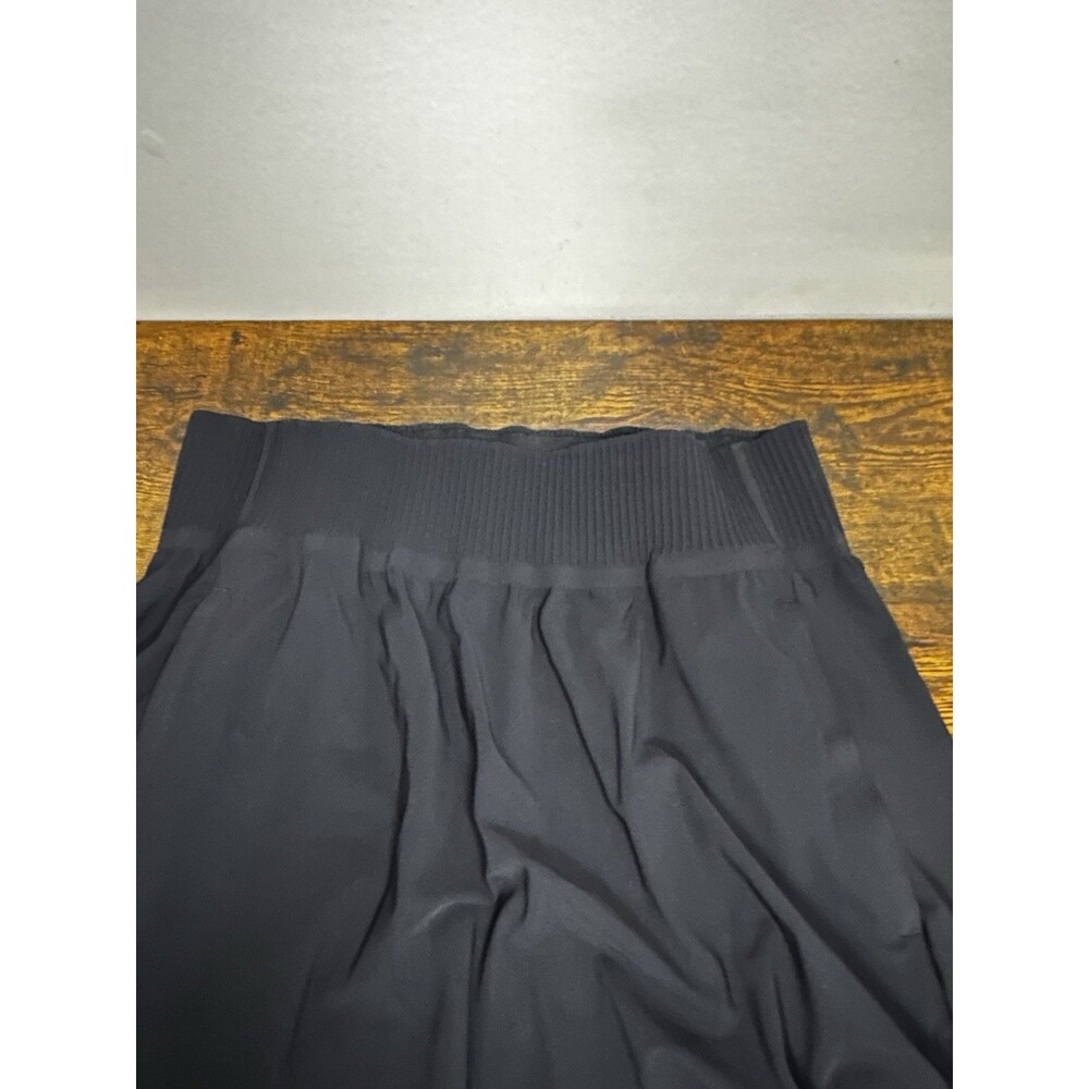 Athleta Womens Black Cosmic Elastic Waist Pull-On High Low A-Line Skirt Size XS - Picture 5 of 9